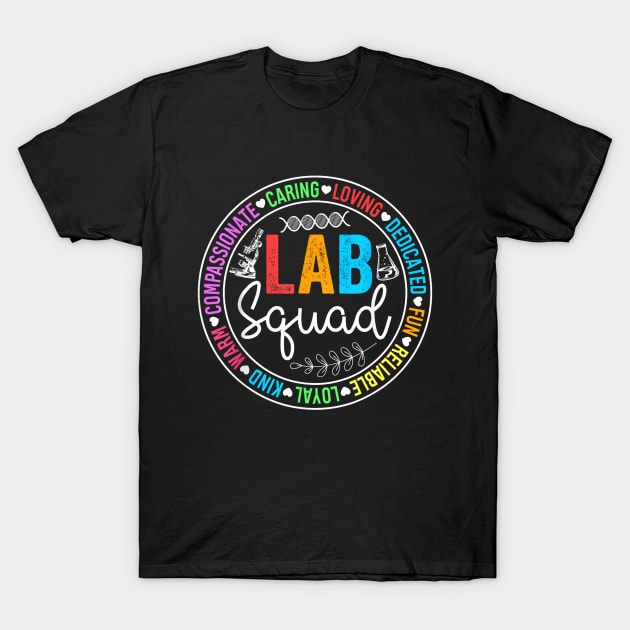 Lab Squad Funny Lab Week 2024 Medical Laboratory Technician T-Shirt by lunacreat